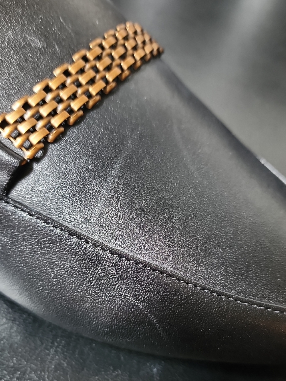 VIONIC Starling Black Leather Mules Slides Loafers Arch Support Chain Link 8.5 - Picture 12 of 12